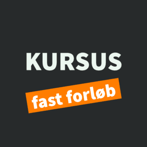 skilt til kursus vare